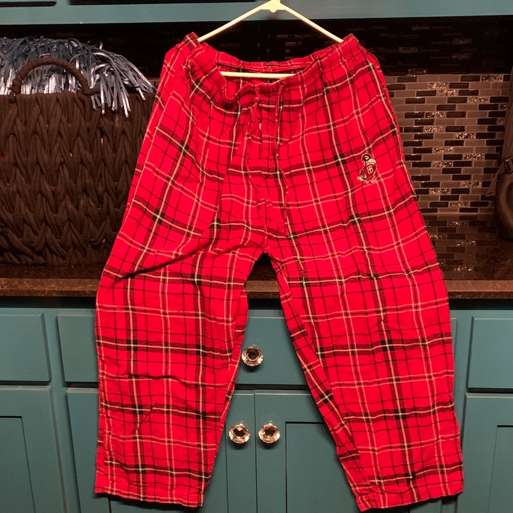 Red Plaid Benedictine College Pajama Pants